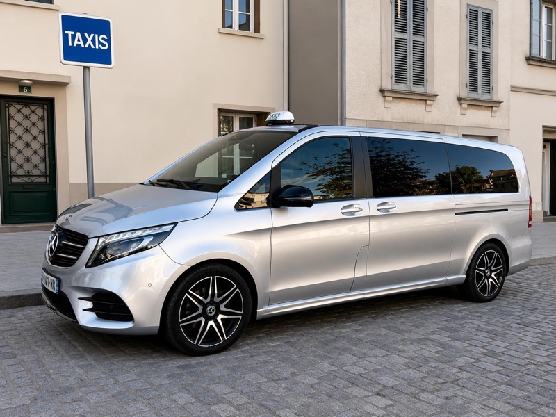 Mercedes Classe V Taxi Julien sur une zone taxi à Marseille
